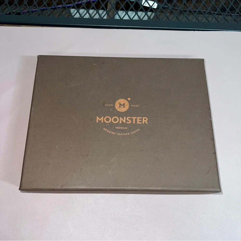 NEW Moonster Leather Flower Notebook Journal Refillable Travel Diary with Pen - Picture 2 of 7